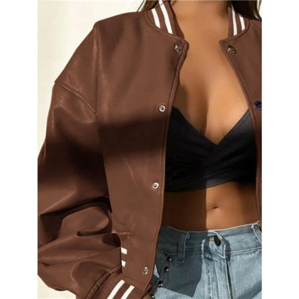 Snap Down Drop Shoulder Jacket - Picture 15 of 15